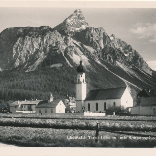 AK aus Ehrwald mit Sonnenspitze Tirol Ansichtskarte (9944)