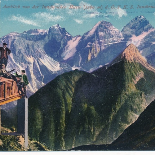 AK aus Innsbruck mit Innsbrucker Hütte Tirol Ansichtskarte (9964)