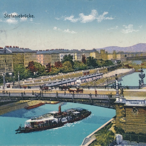 AK aus Wien Stefaniebrücke Ansichtskarte (9977)