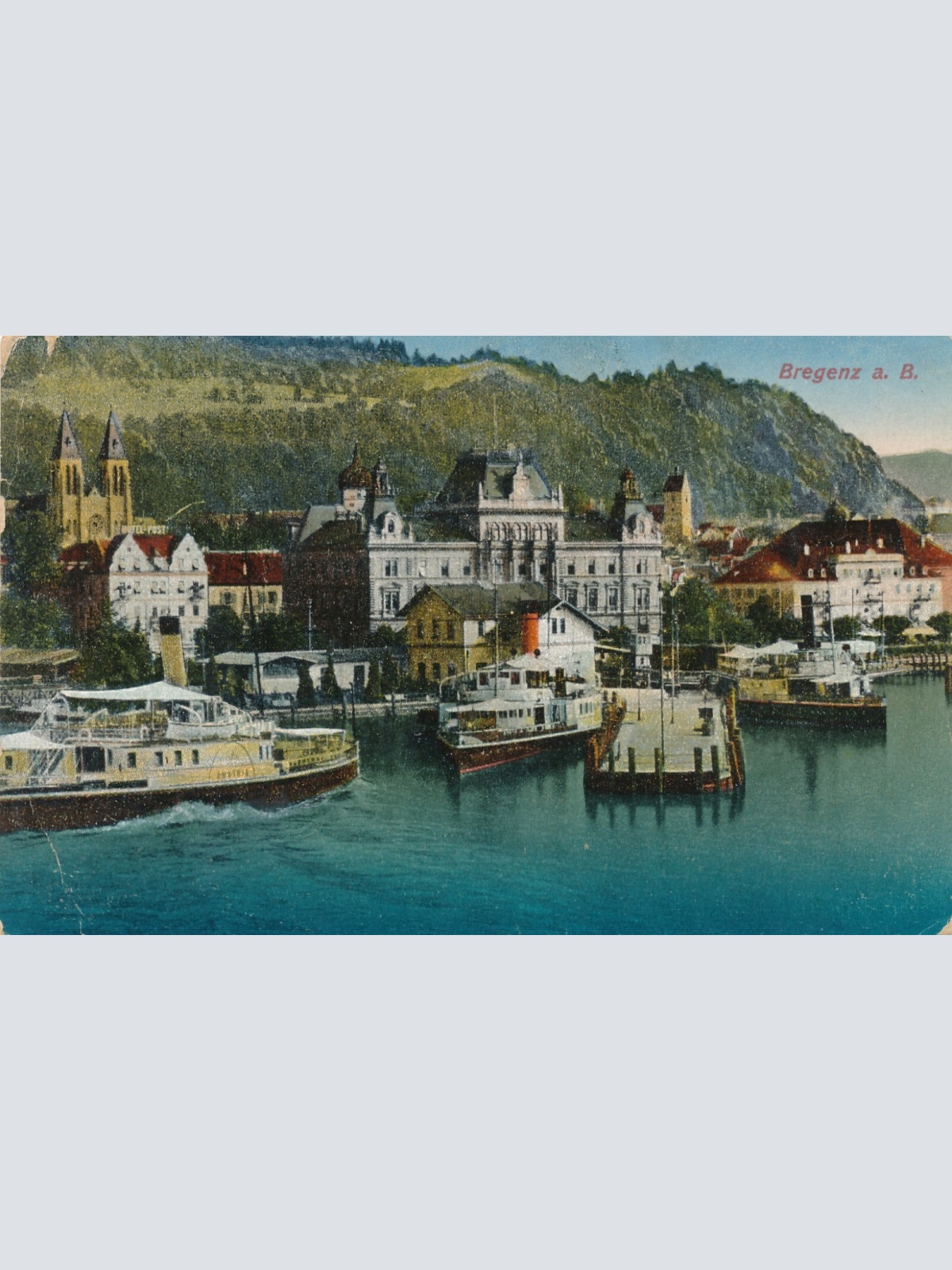 AK aus Bregenz mit Dampfer Tirol Ansichtskarte (9975)