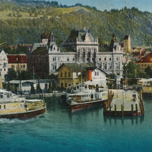 AK aus Bregenz mit Dampfer Tirol Ansichtskarte (9975)