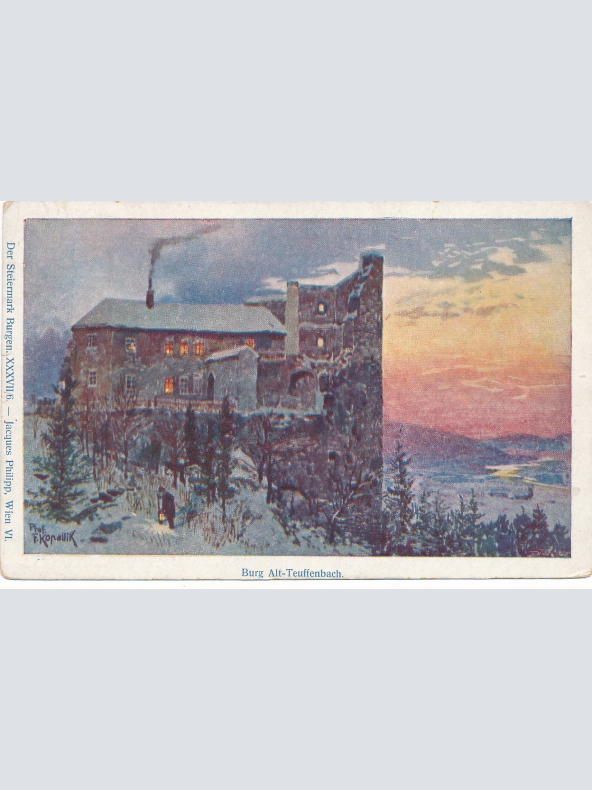 AK von der Burg Alt Teuffenbach Steiermark Ansichtskarte (9894)