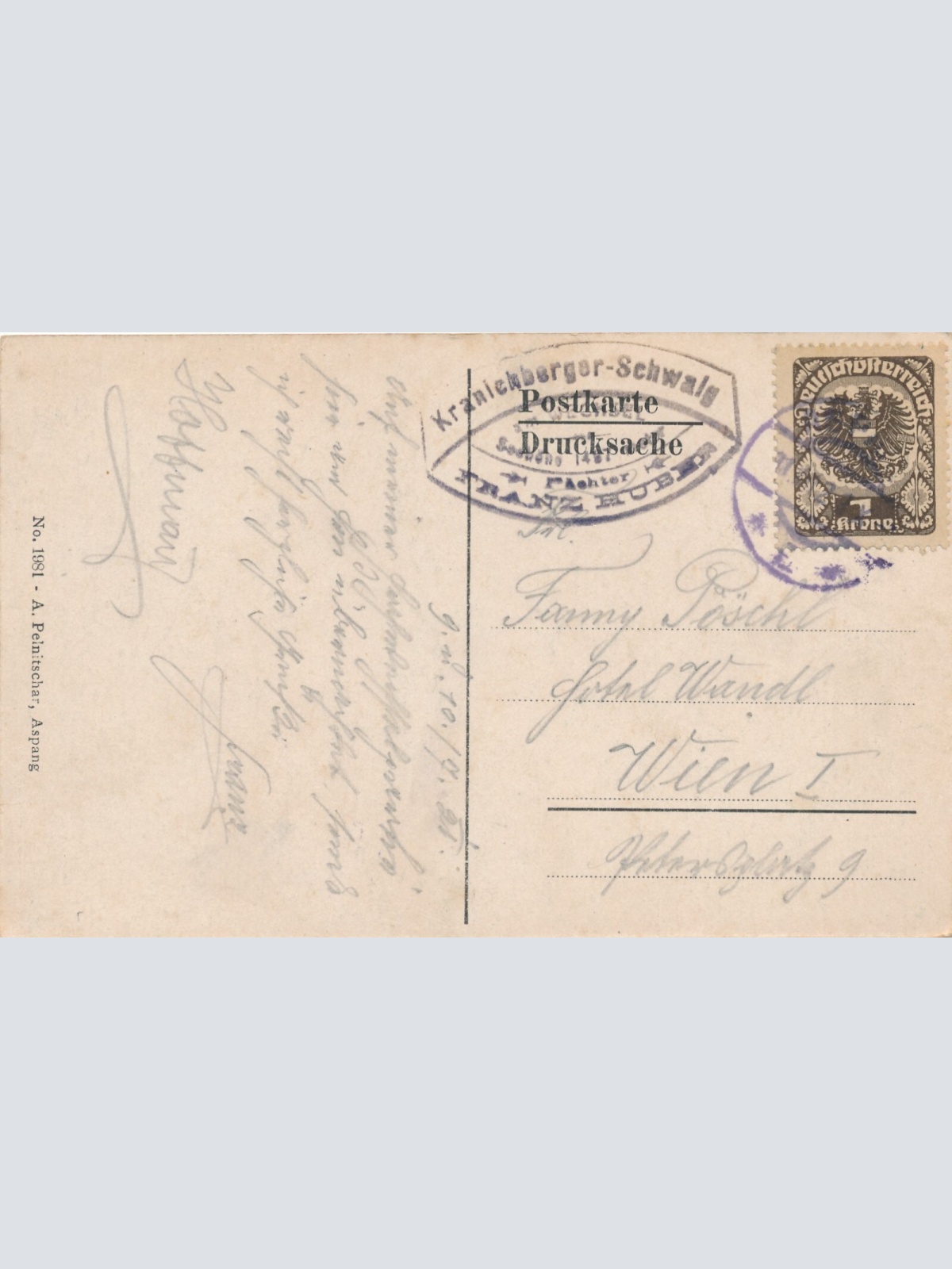 AK aus Schwaig am Wechsel Kranichberger Niederösterreich Ansichtskarte (9887)