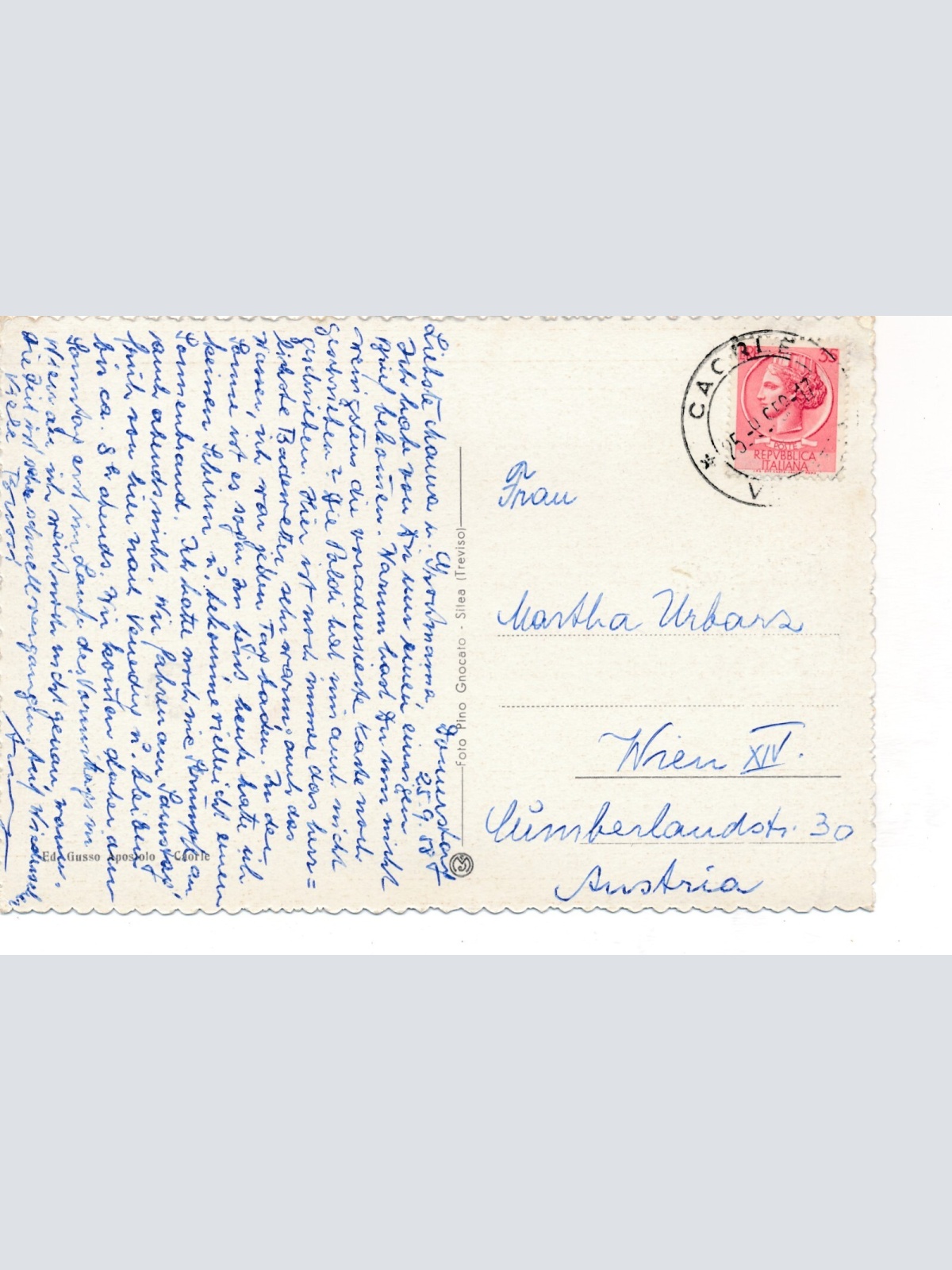 AK aus Caorle Particolare della spiaggia Italien Ansichtskarte (9663)