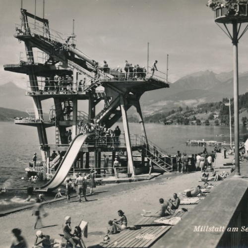 AK aus Millstatt am See Strandbad Kärnten Ansichtskarte (10274)