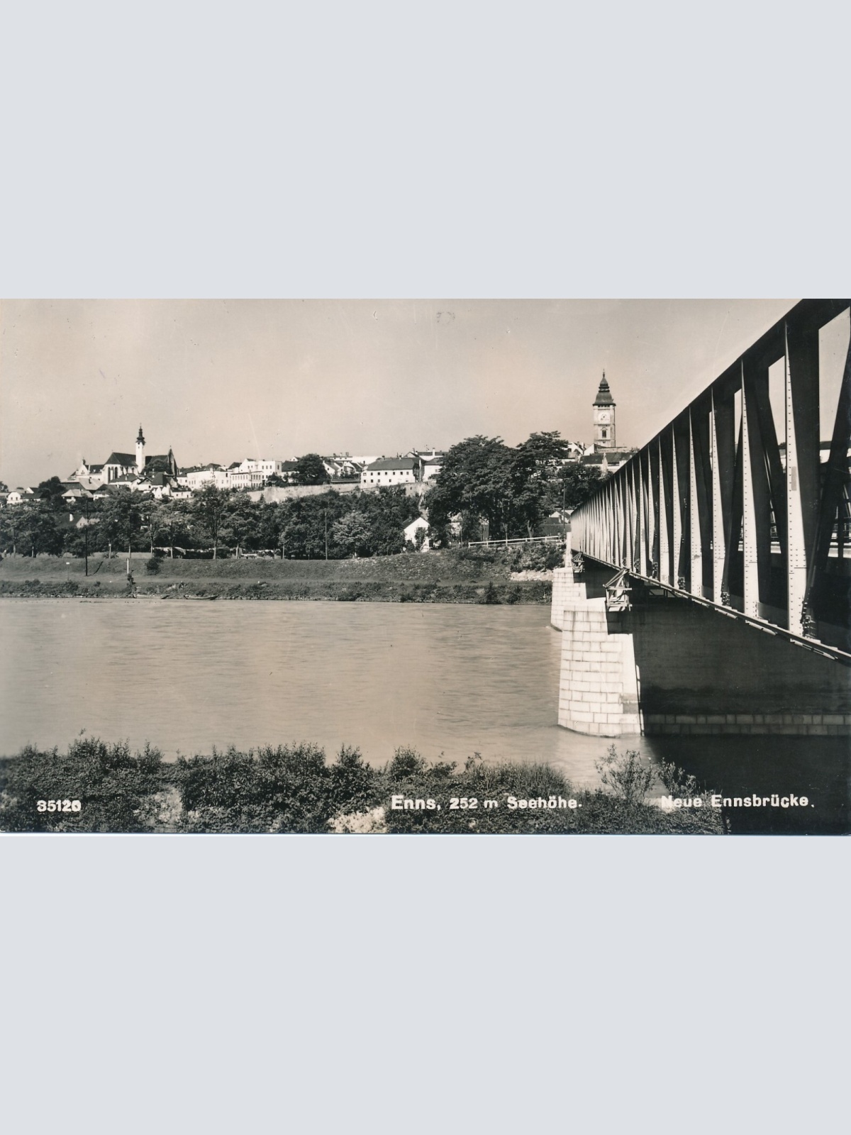 AK aus Enns mit Brücke Oberösterreich Ansichtskarte (10289)