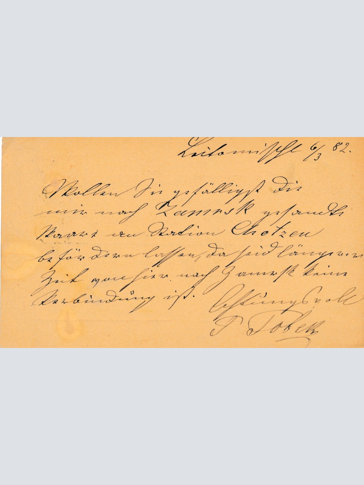 2 Kreuzer - Ganzsachen - Karte 1882 aus Litomysl - Leitomischl (10186)