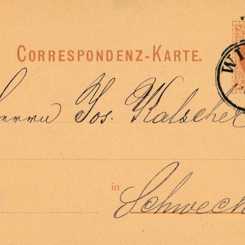 2 Kreuzer - Ganzsachen - Karte 1882 aus Wien (10193)