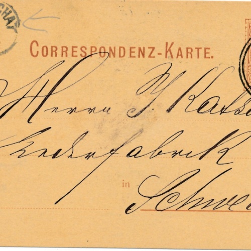 2 Kreuzer - Ganzsachen - Karte 1882 aus Wien (10194)