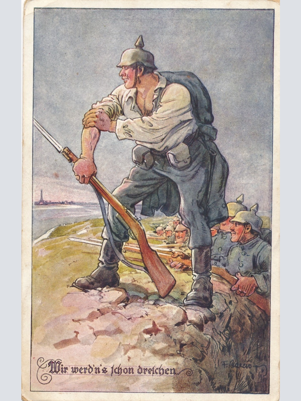 AK Wir werdens schon Dreschn (10221)