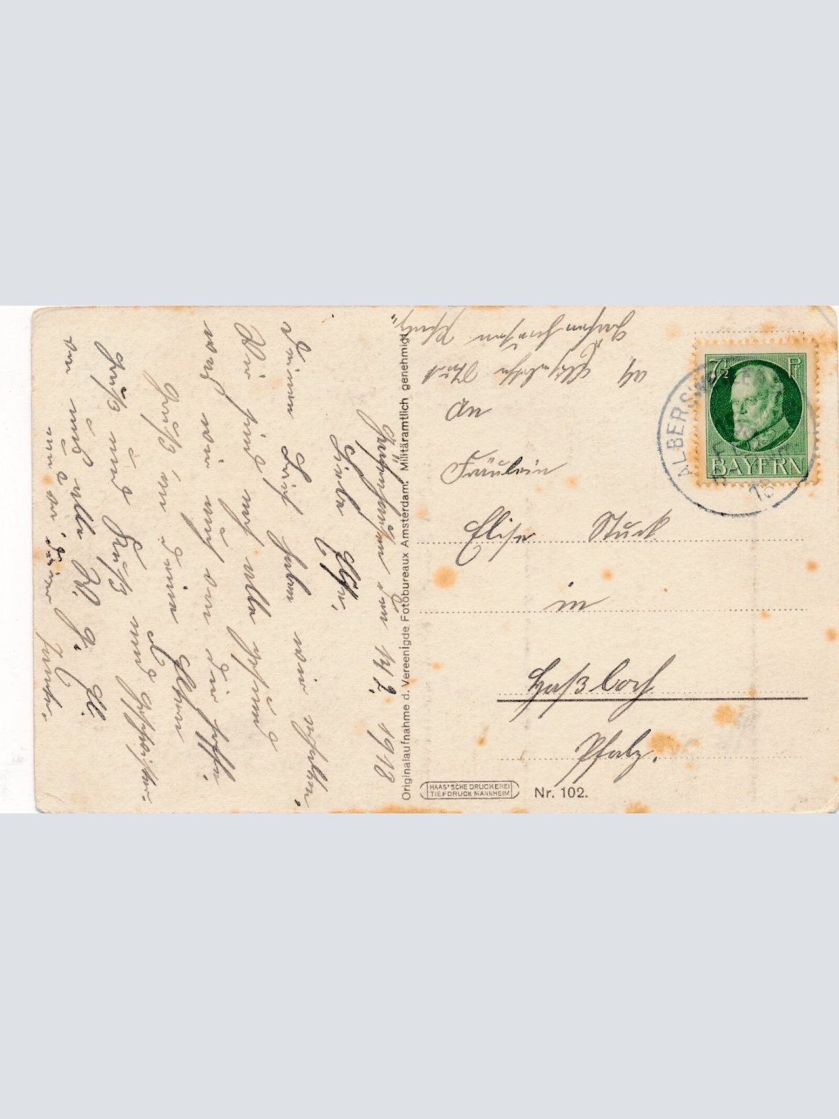 AK empfangnahme der Feldpost (10225)