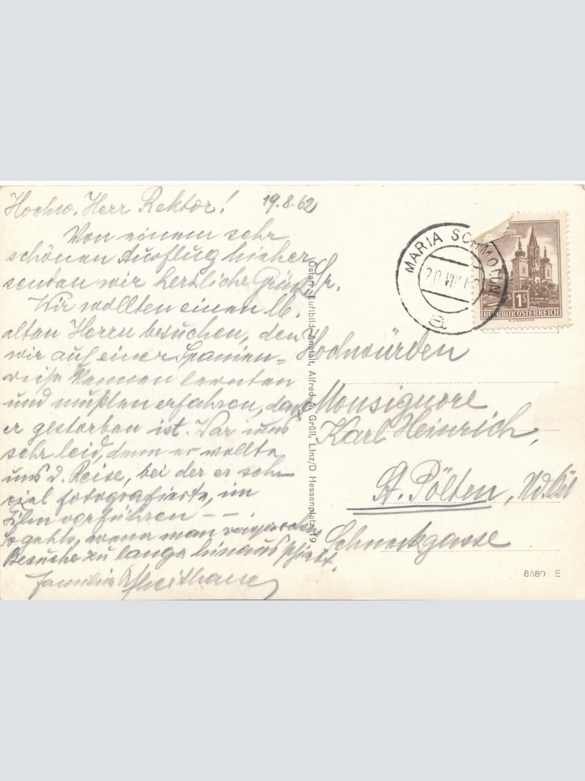 AK, Maria Schmolln, Luftbild Nr. 2, Oberösterreich (S2441)