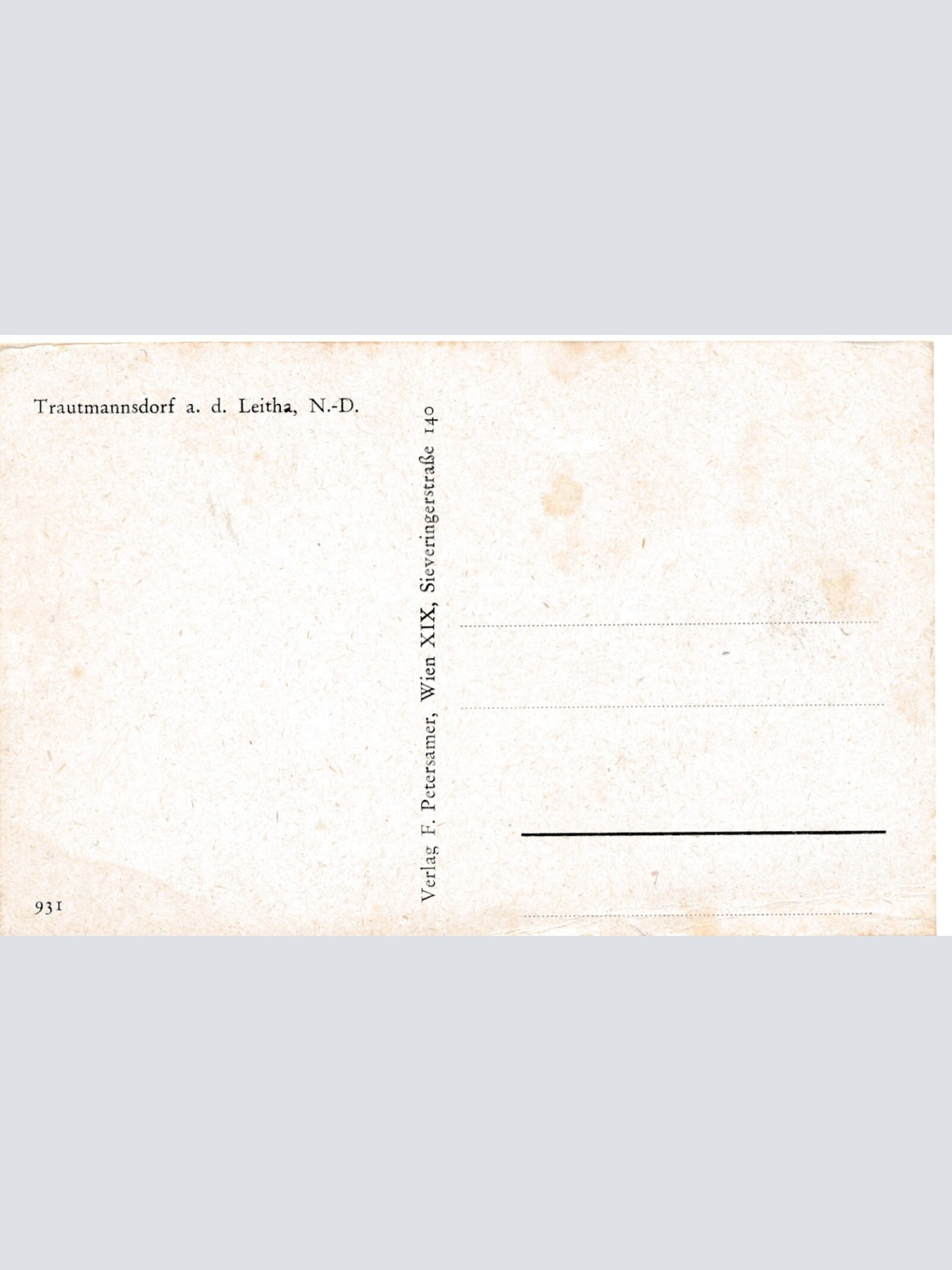 AK aus Trautmansdorf Niederösterreich Straßenansicht (J76)