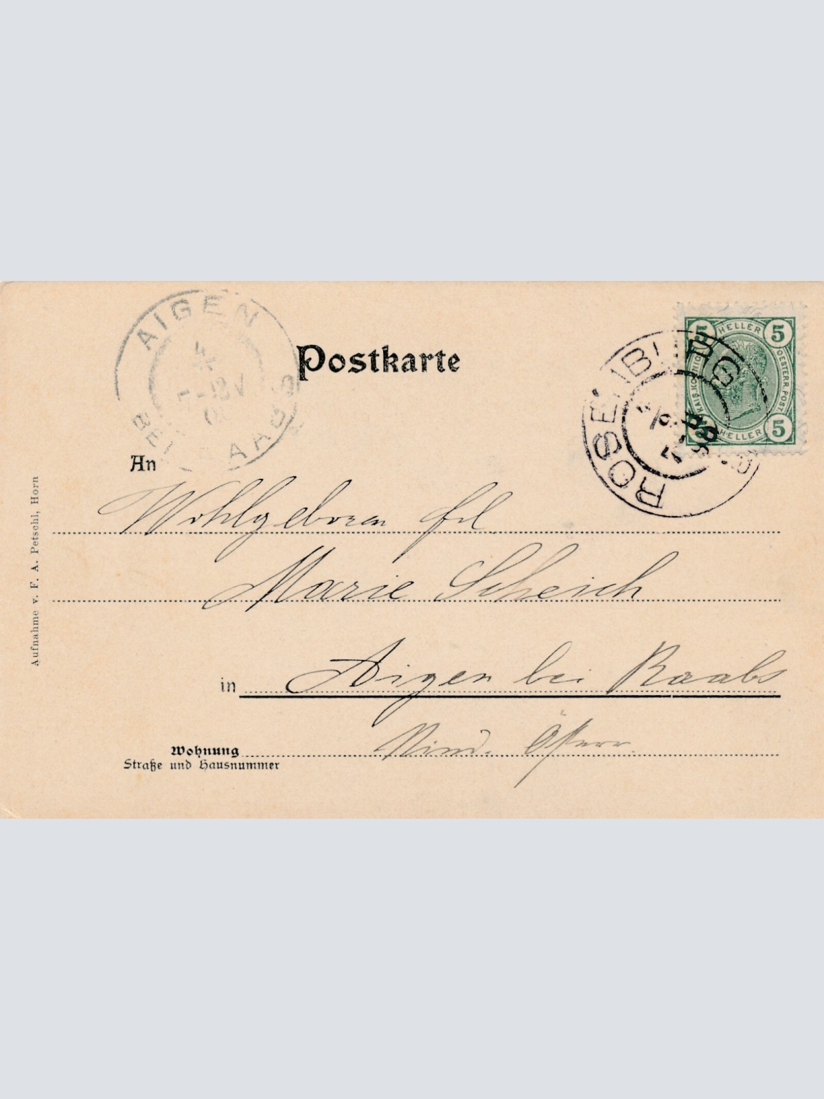 AK aus Rosenburg Inneres Schlossthor Niederösterreich Ansichtskarte (10323)