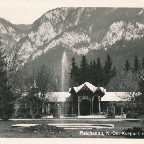 AK Reichenau Kurpark mit Kurhaus Niederösterreich Ansichtskarte (10342)