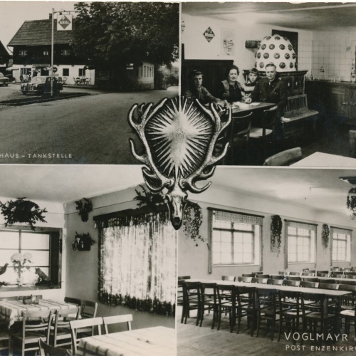 AK aus Enzenkirchen mit Gashaus Tankstelle Ansichtskarte (10031)