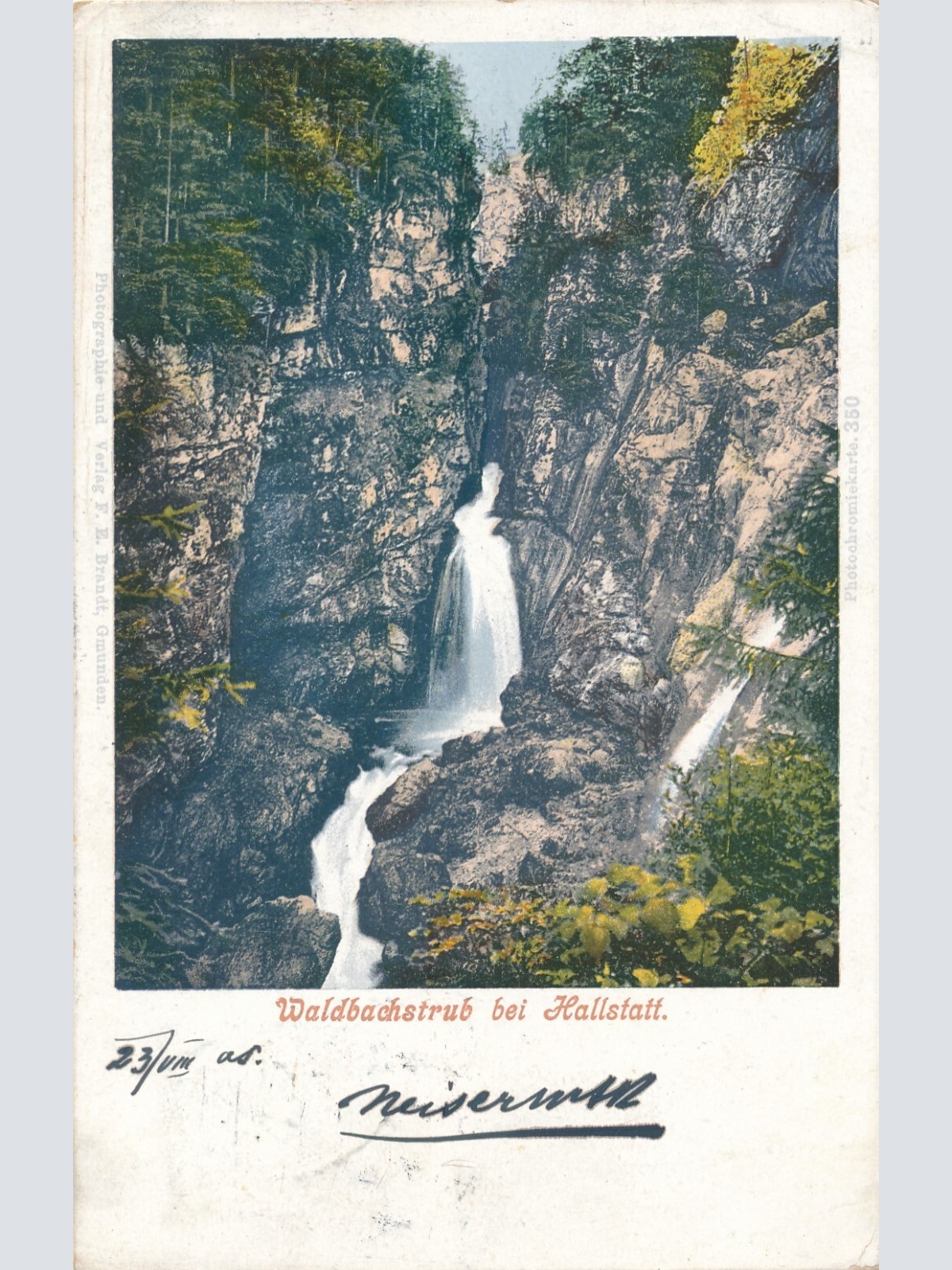 AK aus Hallstatt mit Waldbachstrub Oberösterreich Ansichtskarte (10592)