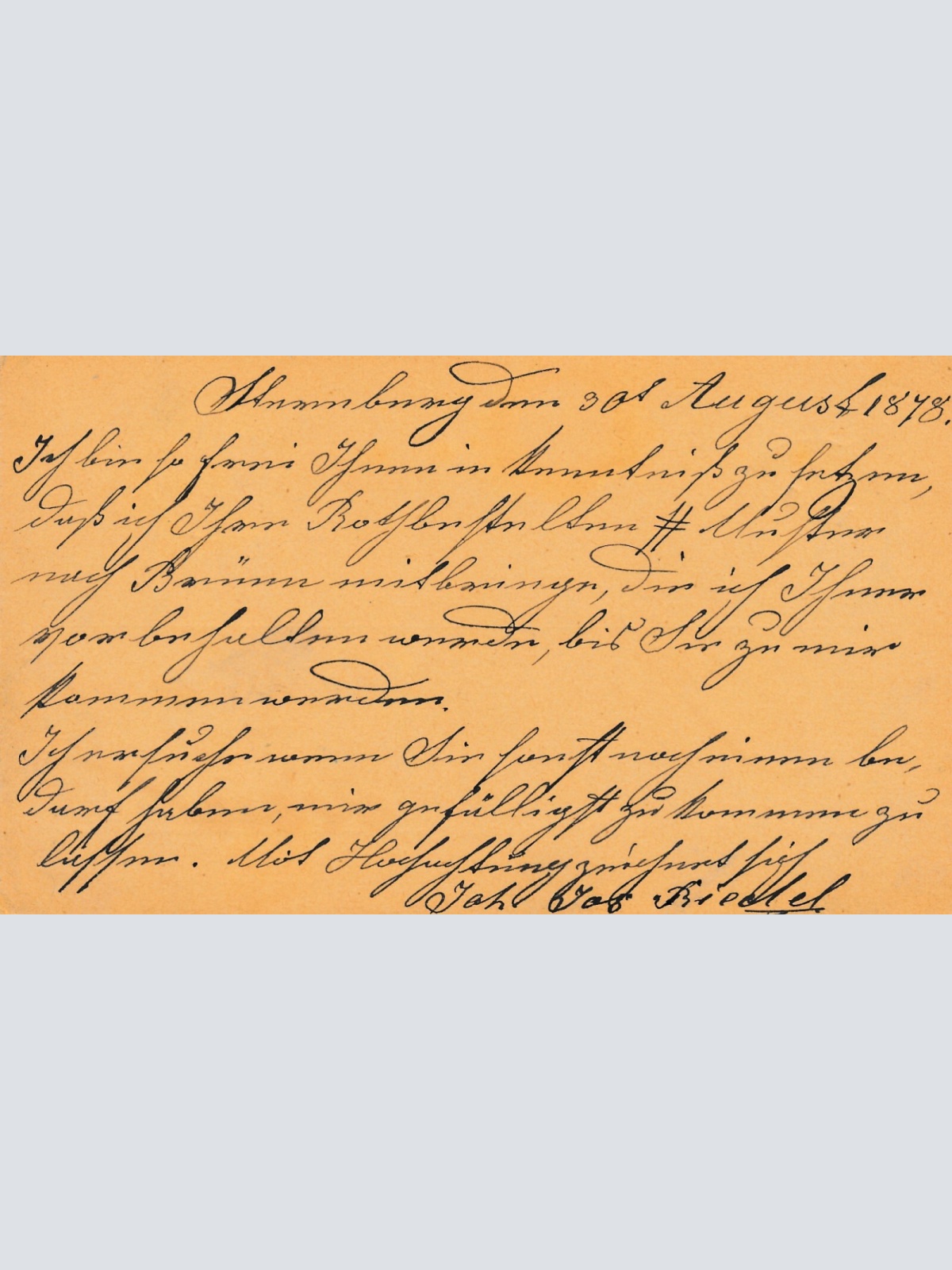 2 Kreuzer - Ganzsachen - Karte 1889 aus Sternberg (10153)