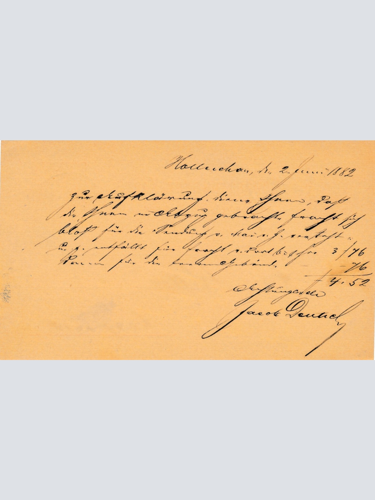 2 Kreuzer - Ganzsachen - Karte 1882 aus Holleschau (10157)