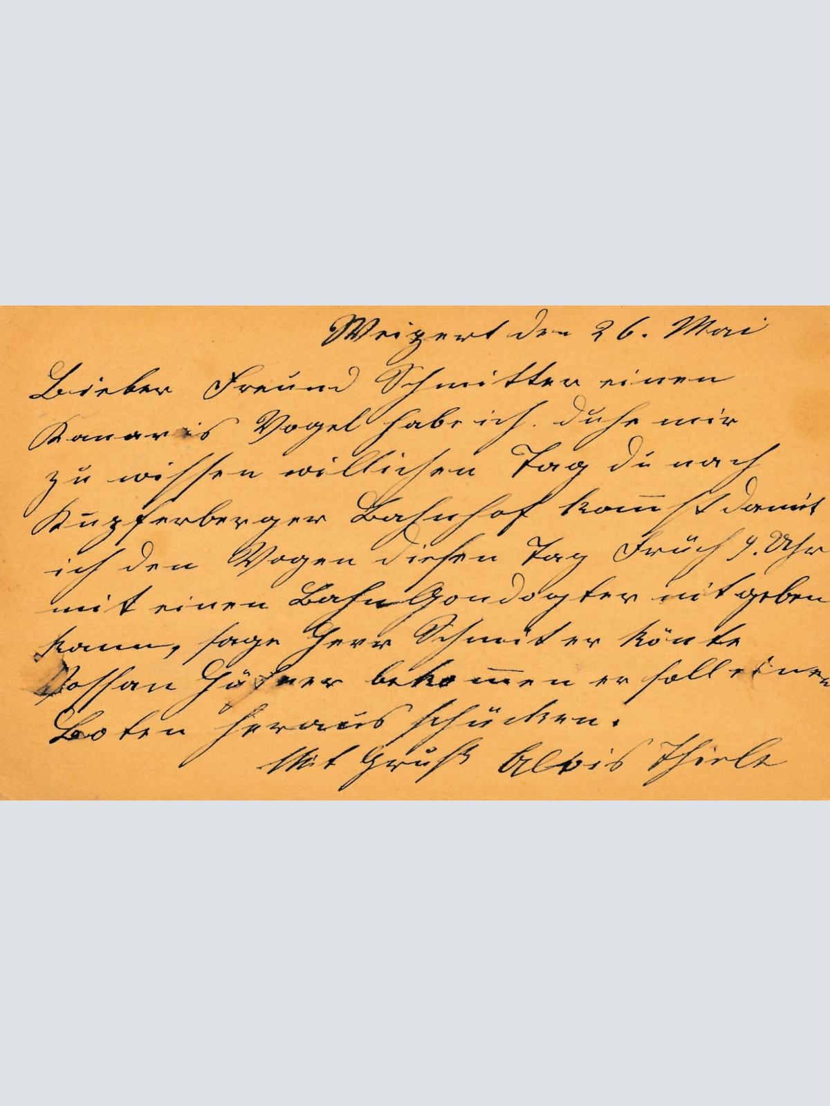 2 Kreuzer - Ganzsachen - Karte 1879 aus Weipert (10087)