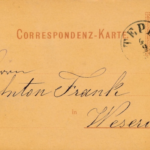 2 Kreuzer - Ganzsachen - Karte 1880 aus Tepl (10067)