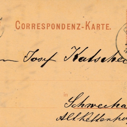 2 Kreuzer - Ganzsachen - Karte 1884 aus Fünfhaus (10070)