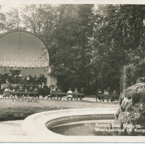 AK aus Bad Hall Musikpavillon Oberösterreich Ansichtskarte (10616)