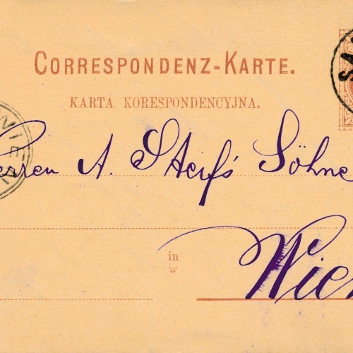 2 Kreuzer - Ganzsachen - Karte aus 1883 Sambor (10129)