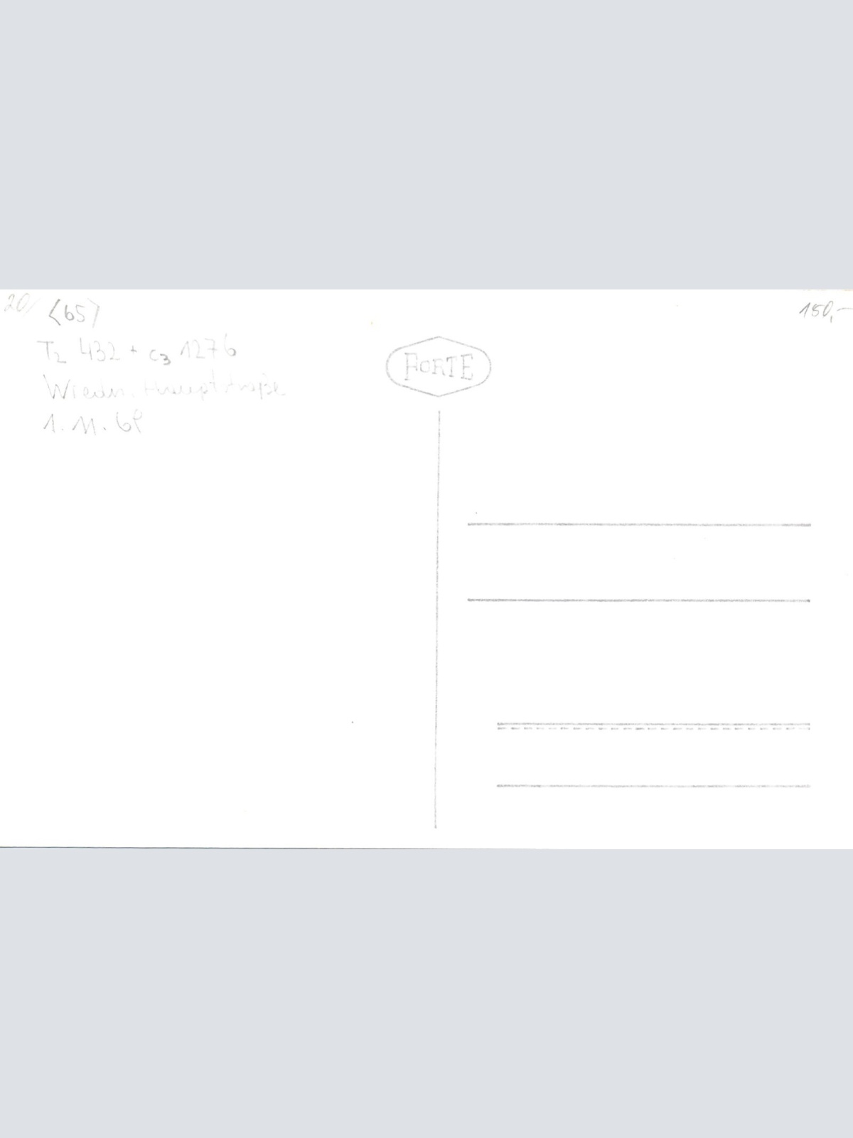 Foto - Karte aus Wien Wiedena Hauptstraße mit Straßenbahn Ansichtskarte (9049)