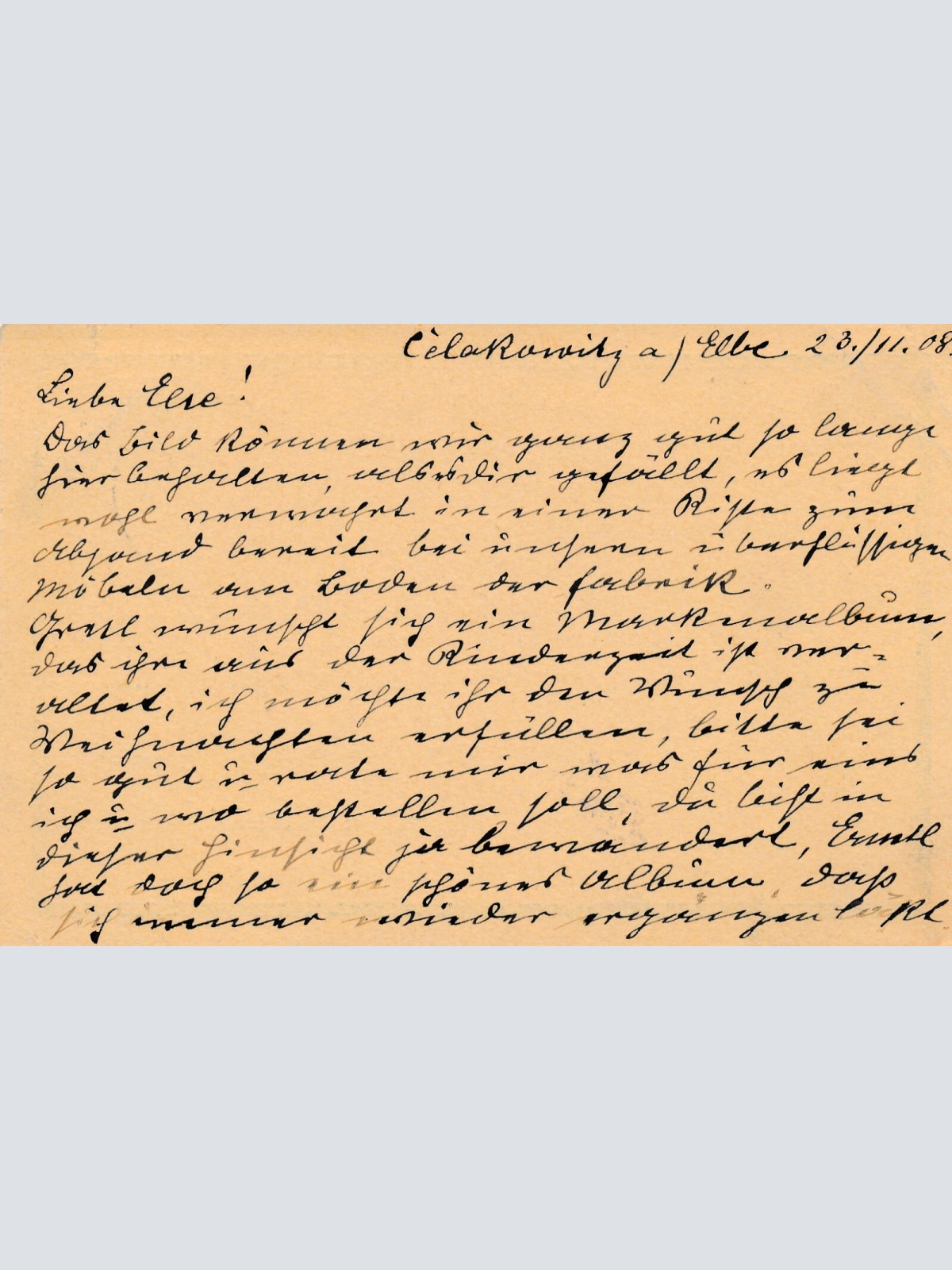 5 Heller Ganzsachen - Karte 1908 aus Celakovice (10550)