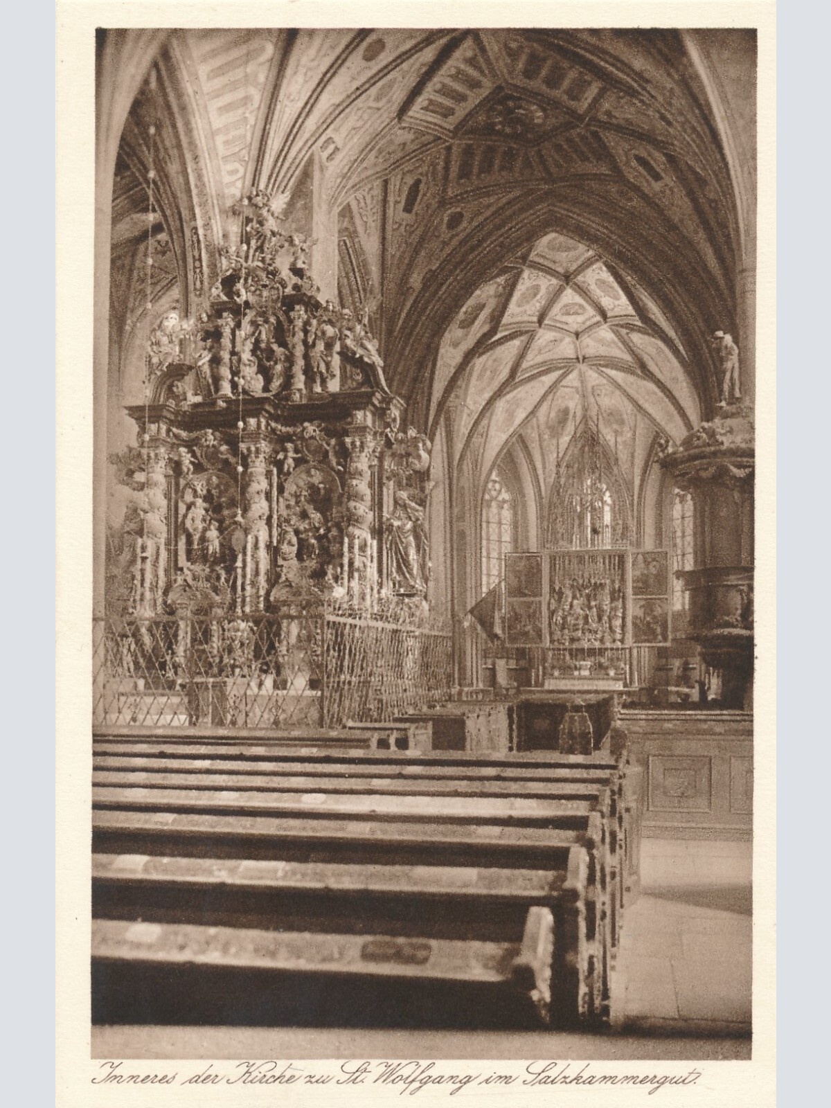 AK aus St.Wolfgang Kircheninneres Oberösterreich Ansichtskarte (10575)