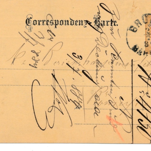 2 Kreuzer - Ganzsachen - Karte 1884 aus Brünn (10702)