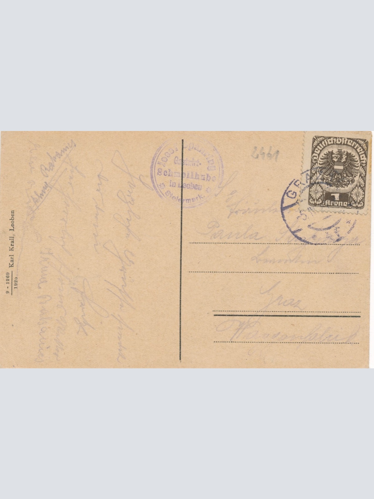 AK aus Schmollhube bei Leoben Steiermark Ansichtskarte (9536)