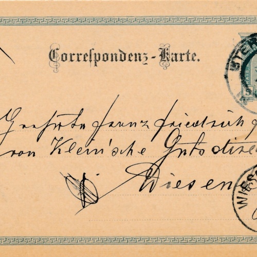 5 Heller - Ganzsachen - Karte 1901 aus Sternberg (10647)