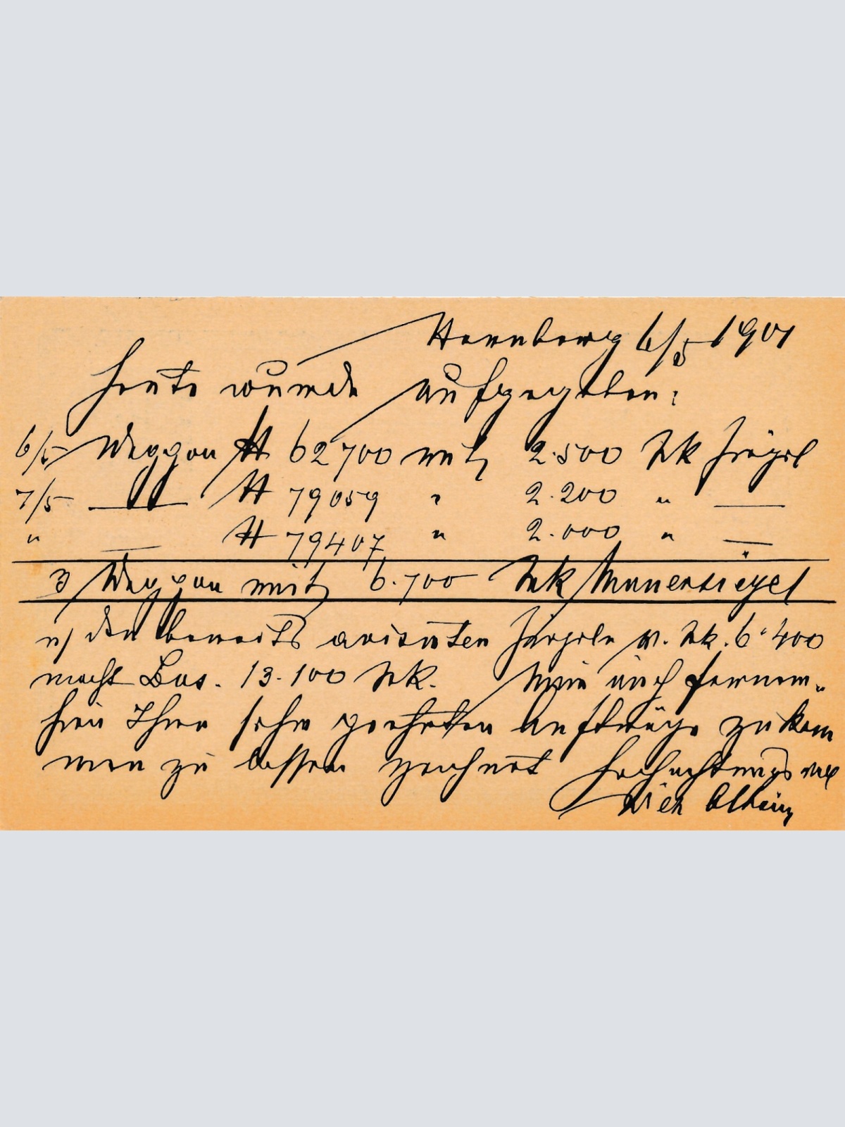 5 Heller - Ganzsachen - Karte 1901 aus Sternberg (10647)