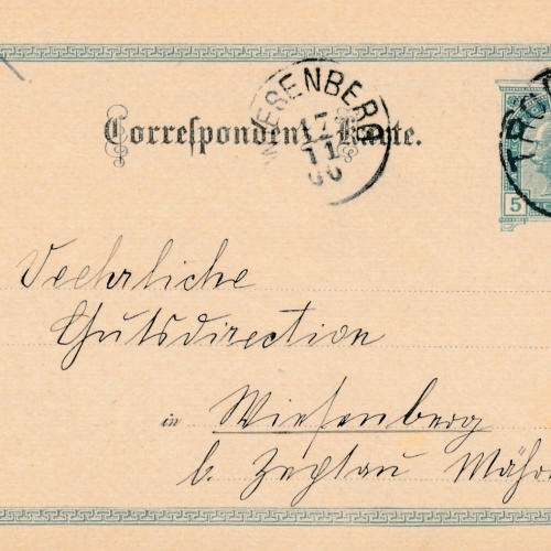 5 Heller - Ganzsachen - Karte 1900 aus Troppau (10649)