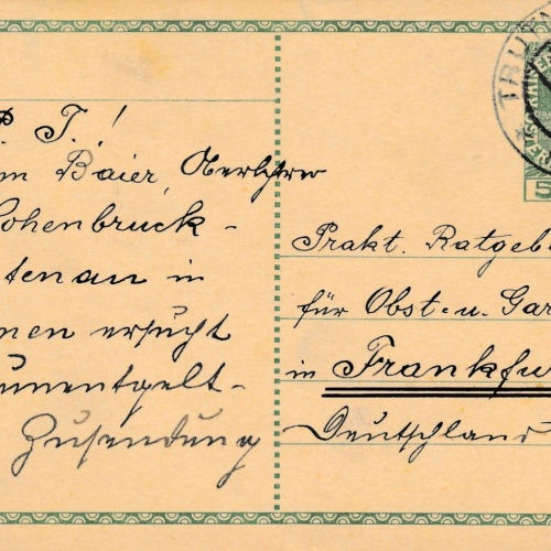 5 Heller - Ganzsachen - Karte 1914 aus Trutnov  (10654)