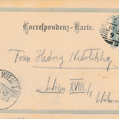 5 Heller - Ganzsachen - Karte 1903 aus Neustadt  (10657)
