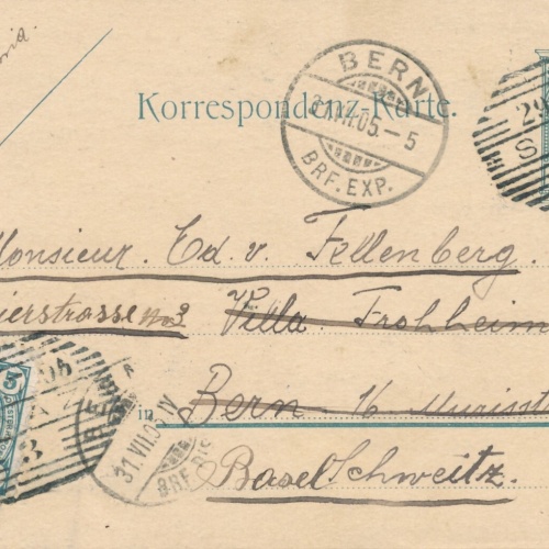 5 Heller - Ganzsachen - Karte 1905 aus Saaz (10660)