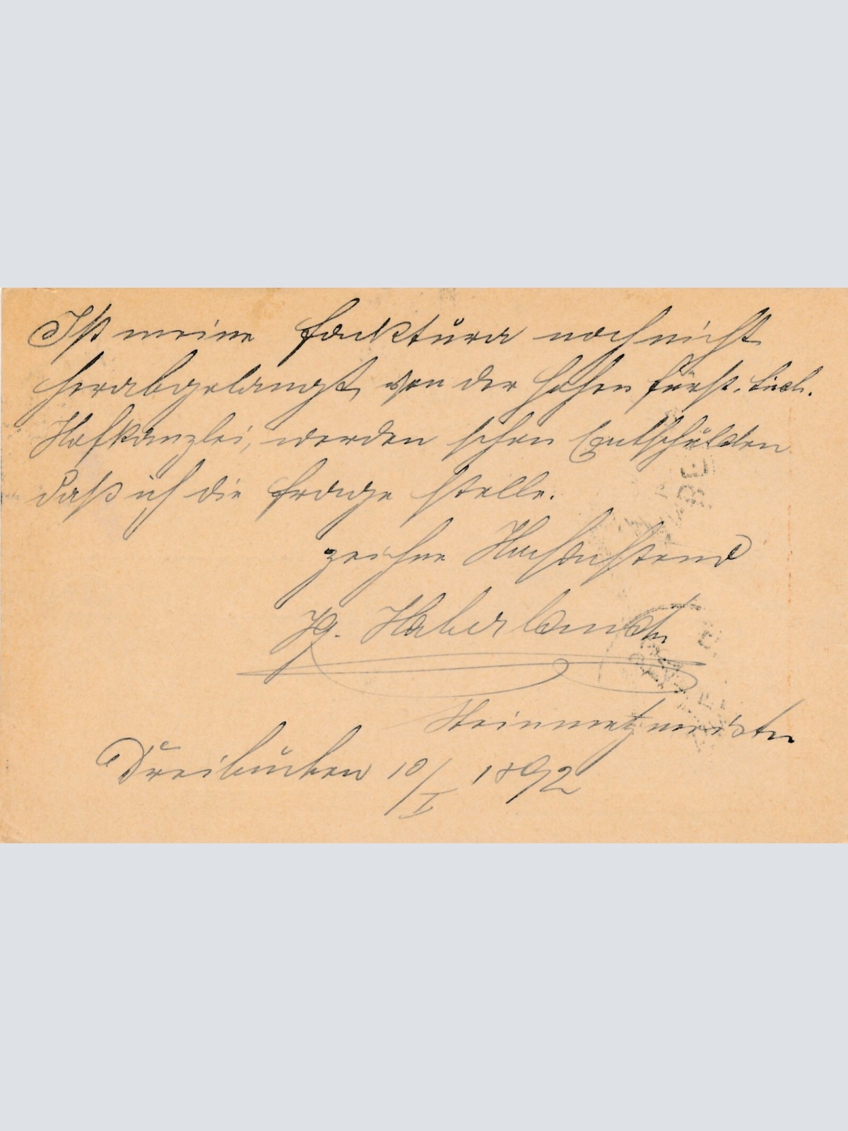 2 Kreuzer - Ganzsachen - Karte 1892 aus Müglitz (10671)