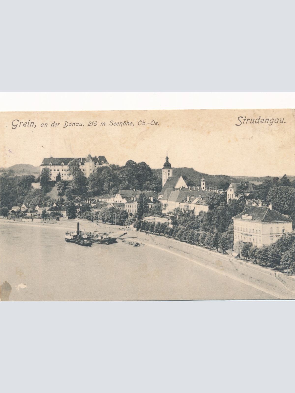 AK aus Grein a. Donau Oberösterreich (J106)