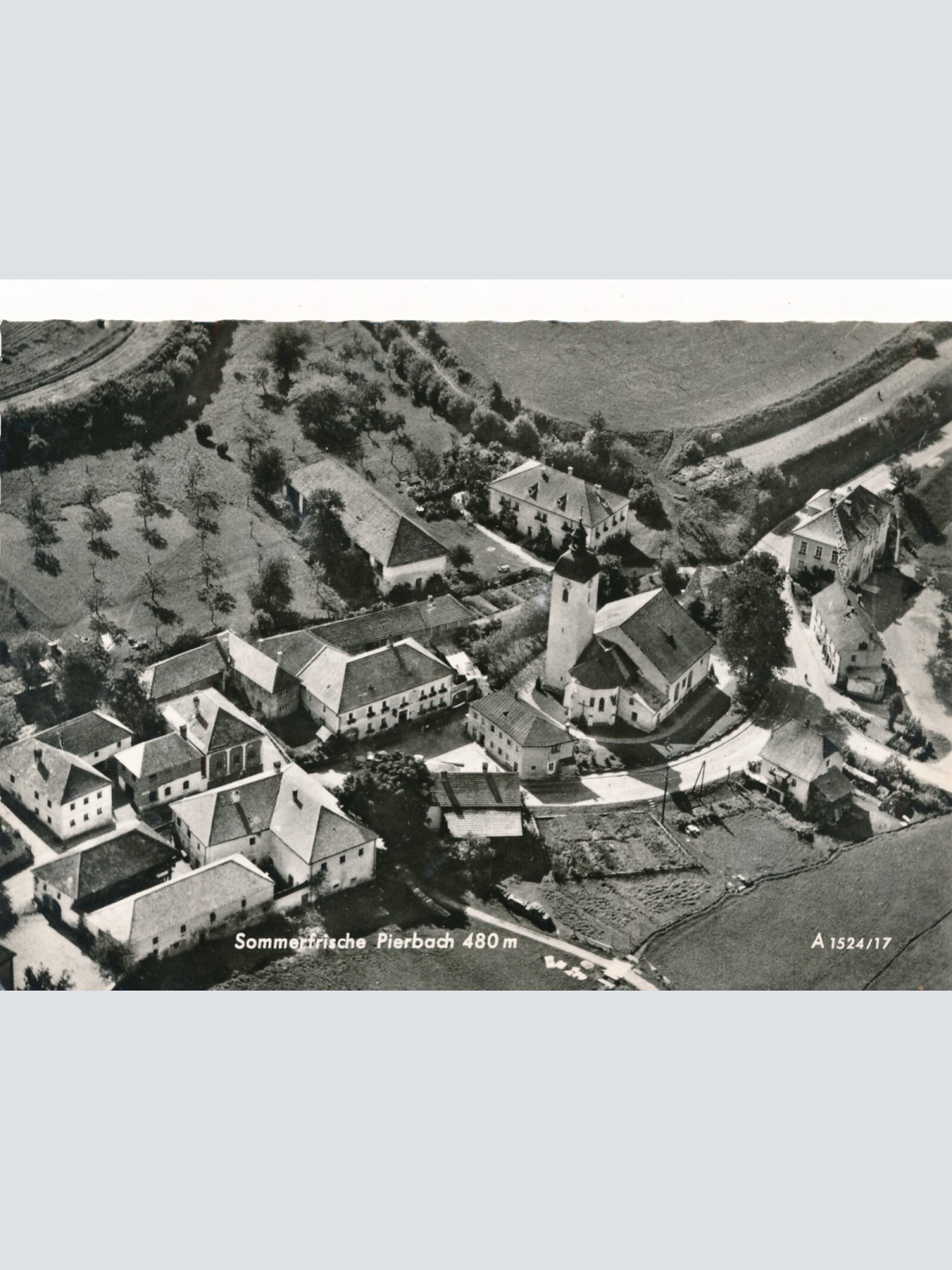 AK aus Pierbach Oberösterreich Fliegerfoto (J108)