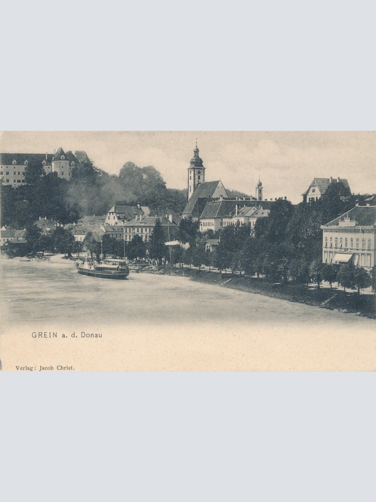 AK aus Grein a. Donau Oberösterreich (J103)