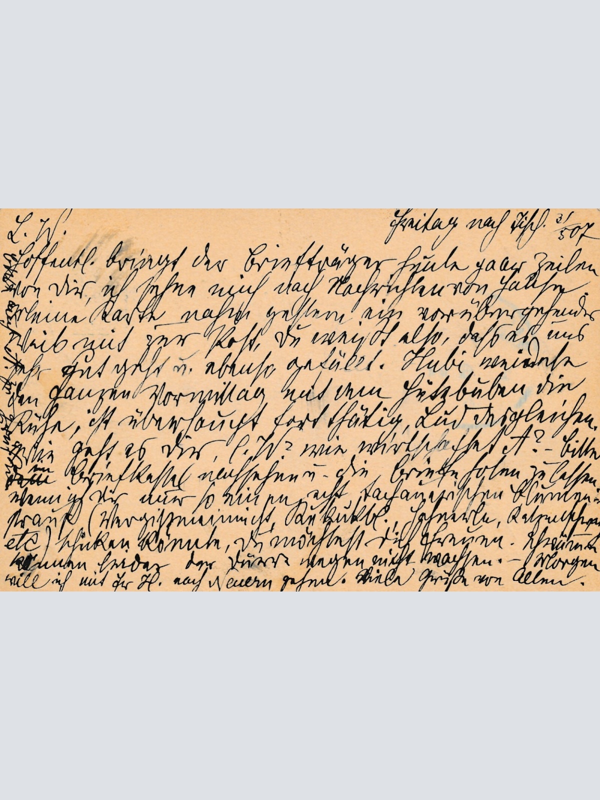 5 Heller Ganzsachen - Karte 1907 aus Neuern (10454)