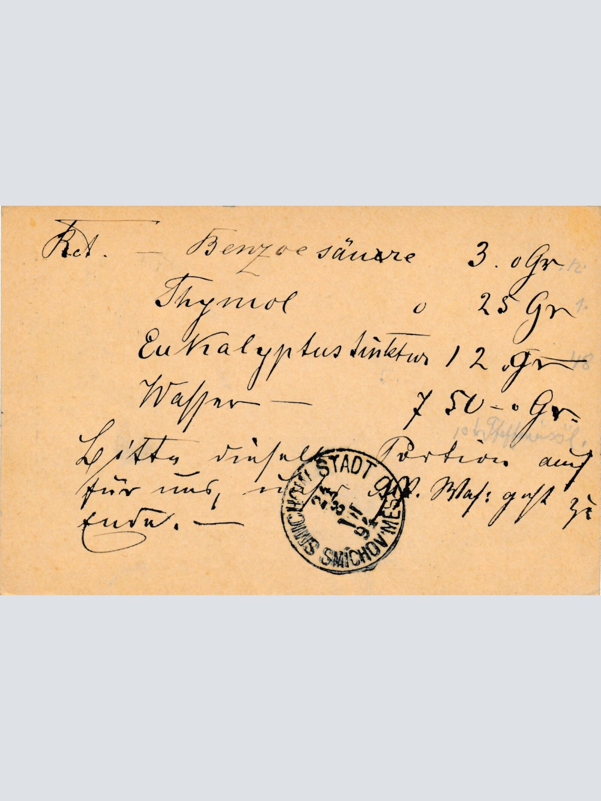 2 Kreuzer Ganzsachen - Karte 1894 Horowitz (10441)