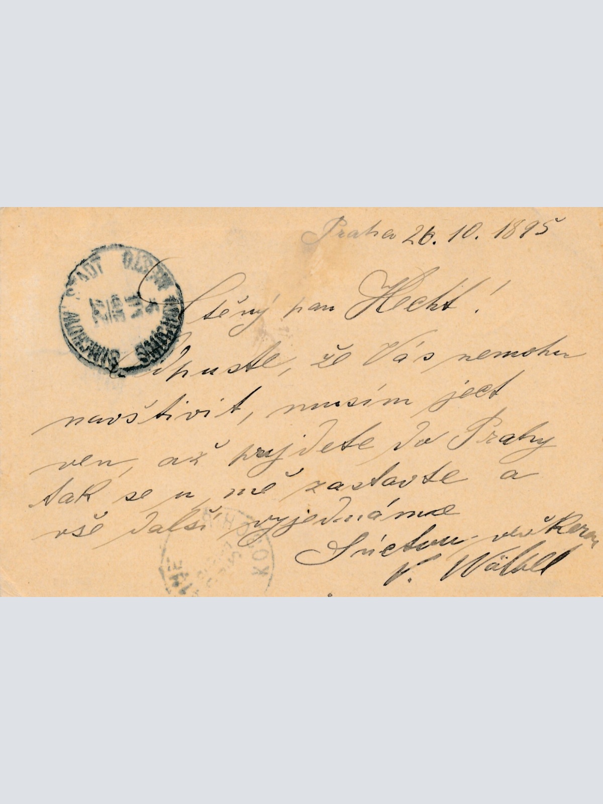 2 Kreuzer Ganzsachen - Karte 1895 aus Prag Elisabethstrasse (10445)