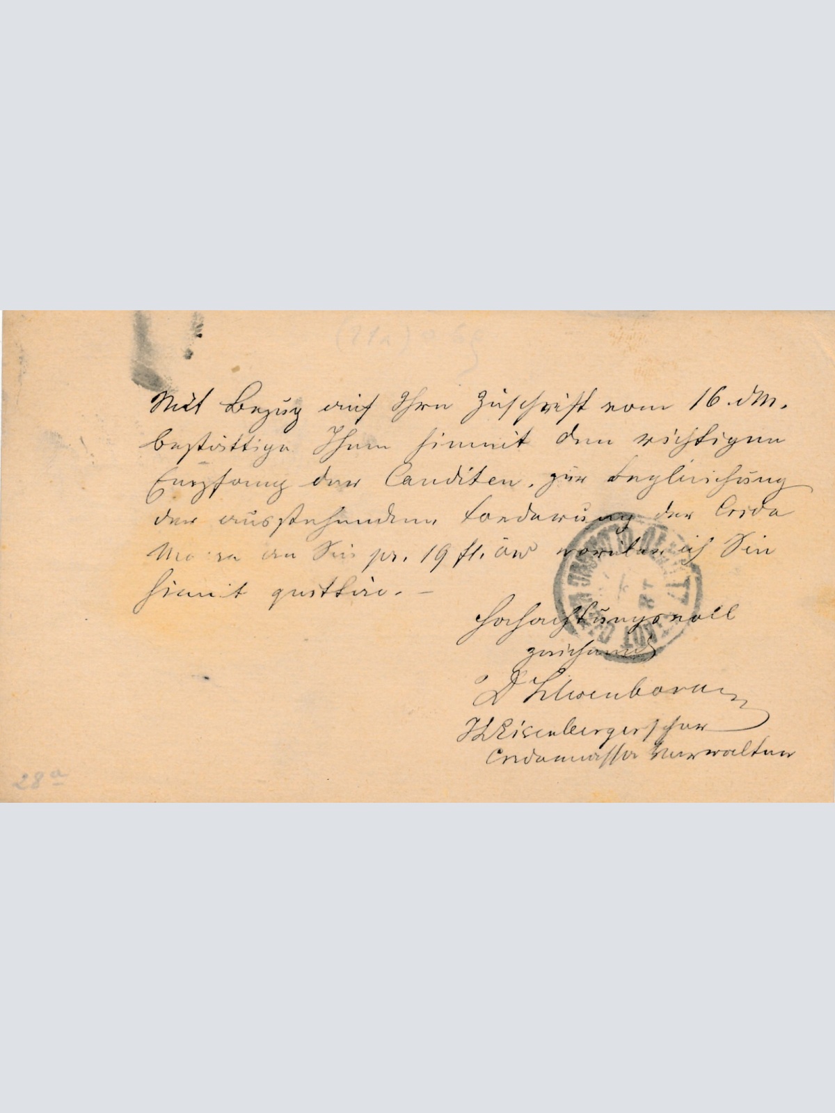 2 Kreuzer Ganzsachen - Karte 1876 aus Krakau (10448)