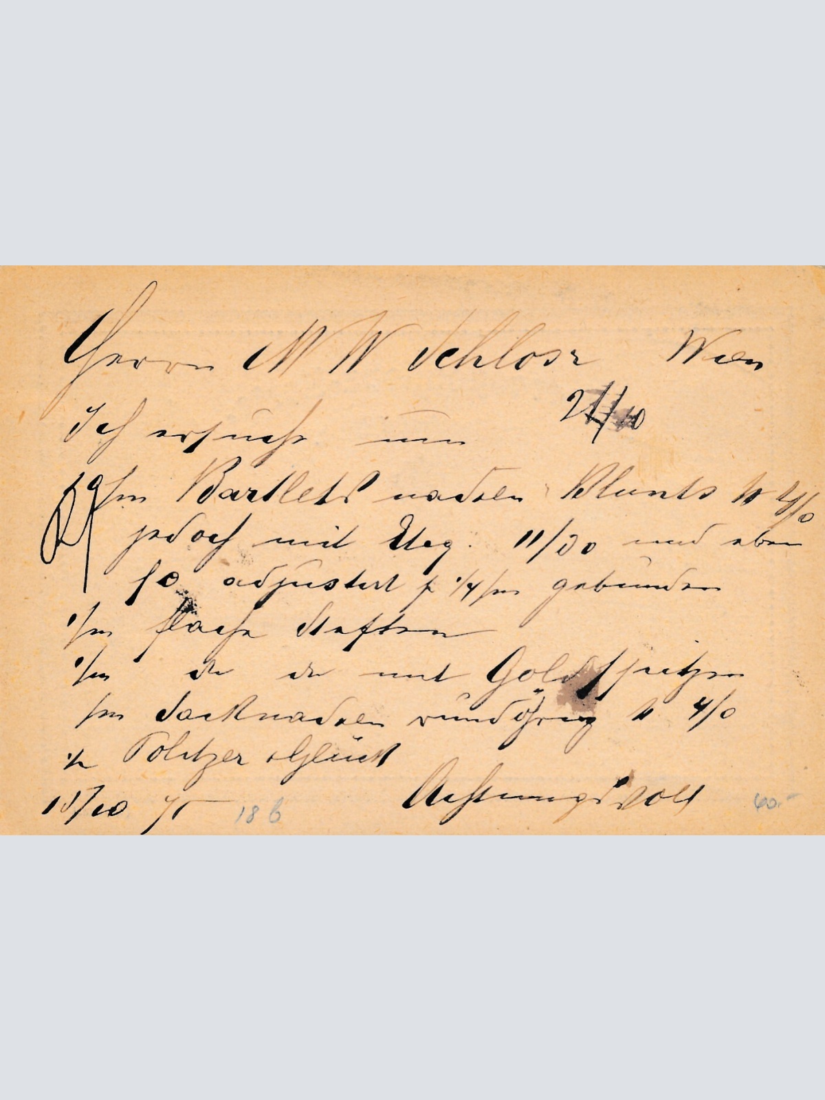 2 Kreuzer Ganzsachen - Karte 1875 aus Brünn (10512)