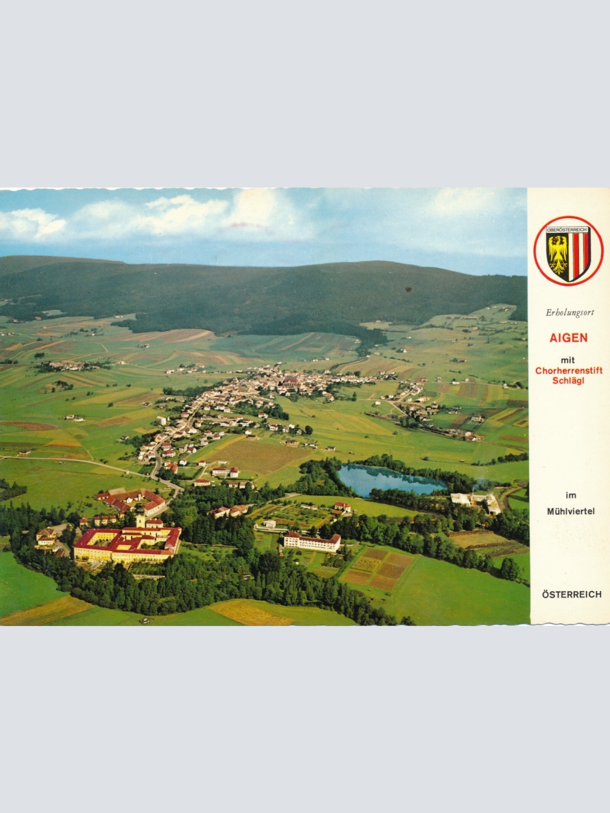 Alpine - Luftbild aus Aigen Oberösterreich Ansichtskarte (10932)