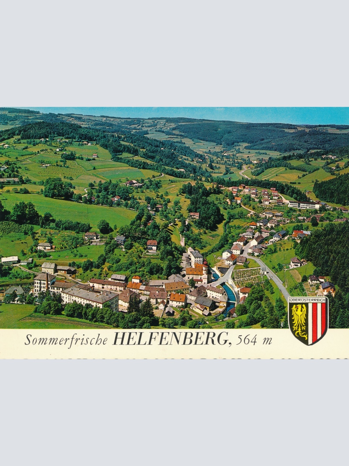 Alpine - Luftbild aus Helfenberg Oberösterreich Ansichtskarte (10921)